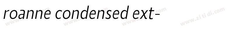 roanne condensed ext字体转换